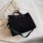 K&auml;ekotid kontoritele naistele &otilde;lakott naistele Vintage Shopper ostukotid Naiste kandikud 2022 talv 35cmx29cmx12.5cm must