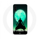 Coque Maniacase pour Samsung Galaxy A50 roronoa zoro triple &eacute;p&eacute;e pleine lune