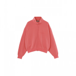 Fear of God Essentials FW22 T&auml;is-lukuga fliisvoodriga vabaaja jakk p&uuml;stkraega Unisex Jakid Korallpunane FOG-FW22-269 S