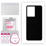 apgo Protective Skin Sticker for the back compatible with Infinix Note 12 Pro 5G, Wrap Film, Foil, Vinyl - Pattern Matte Black