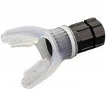 Hingamistreener Kopsurespiraator Fitnessivarustus Hingamisteede Silikoon K&otilde;rgm&auml;estiku Treening V&auml;lis&otilde;hu v&auml;ljahingamise Treeningt&ouml;&ouml;riist valge