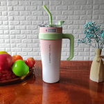 40 untsi suure mahutavusega auto termotass topeltjoogiga roostevabast terasest Big Maci termose veetass &otilde;lgede k&auml;epidemega kaasaskantav kohvitass 1200ml