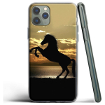 Horse Animal silikoon&uuml;mbris Apple iPhone 12 Mini 11 Pro SE XS X XR Max 8 7 6S 6 Plus 5S jaoks for Iphone 11 aero sinine v&auml;rv