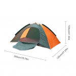 Automaatne kiirelt avatud telk koos kandekotiga V&auml;litingimustes telkimistelk Veekindel kaasaskantav rannatelk seljakotimatkadeks matkamiseks 200*120*105cm