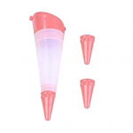 &Scaron;okolaadikaunistuspliiats 3 peaga koogi kirjutamise t&ouml;&ouml;riist koogikeste k&uuml;psetiste jaoks DIY koogikaunistuskomplekt koos kolviga Lihtne kasutada k&ouml;&ouml;gitarvikut roosa