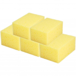 Autode k&auml;snapadjad, ruudukujulised kahepoolsed k&auml;snaga mopipadjad, suur k&auml;sn autole, veokile, mootorrattale, jalgrattapesu (Viis) 14.5*10*7cm,5Pcs kollane