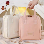 Suure v&auml;limusega k&auml;eshoitav Shell meigikott, kaasaskantav suure mahutavusega kosmeetikatoodete hoiukott reisi-WC-kott beež