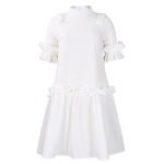 Naiste Suvine Uus Mood &Uuml;hev&auml;rviline Stiil Puidust K&otilde;rvakandiga A-l&otilde;ikeline Kleit Kleit Pikk Kleit S valge