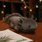45/80CM Loominguline Kuusnurkne Salamander Pl&uuml;&uuml;sm&auml;nguasjad Pehmed T&auml;idisega Loomade Dinosaurus M&auml;nguasjad Pl&uuml;&uuml;sist Padi Lastele S&uuml;nnip&auml;evakingitused 45cm