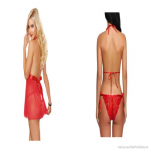 Ladysta naiste pitsist teddy-bodysuit - &Uuml;hes t&uuml;kis pesu V-kaelusega &ouml;&ouml;pesu & naiste baby-doll &ouml;&ouml;s&auml;rk &uuml;hes suuruses (S, M, L)