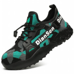 Meeste T&ouml;&ouml;ohutusjalatsid Meeste Saapad Kerged Meeste Jalan&otilde;ud Ohutusjalatsid L&auml;bitorkekindlad T&ouml;&ouml;tennised Mehelikud H&auml;vimatud T&ouml;&ouml;jalatsid 40 roheline