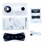 EMS impulss kaelamassaažiseade kaugjuhtimispuldiga LCD 8 režiimi emakakaela massaažiplaaster massaažiseade valge