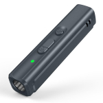 Ultraheli Koerapeletaja USB-laetav Koerakaitsevahend Kaasaskantav Koeratreener Haukumisvastane Seade LED-indikaatori ja Paelaga must