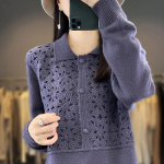 Naiste ka&scaron;miirkleit Qinghe ka&scaron;miir 70% vill 30% ka&scaron;miir naiste s&uuml;gistalvine ka&scaron;miirkleit pehme ja soe L hall v&auml;rv