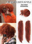 16-tollised Kinky Twist Marley punutud heegeldatud juuksed s&uuml;nteetilised, eelnevalt eraldatud vetruvad afro-keerduvad juuksed Butterfly Locs punutisteks 16inch