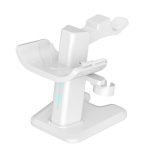 Laadimisalus Quest 3 jaoks LED-laadimisdokk peakomplekti salvestusrest Laadimisalus VR-prillide laadijad k&auml;epideme alus