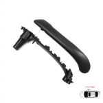 BDP1331-2 Esipoolne parempoolne siseukse k&auml;epide Must Renault Kangoo MK2 Citan W415 NV250 2007-2021 jaoks 8200548972