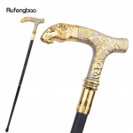 Kuldne Valge Kits Luksuslik Muster Jalutuskepp Peo Mood Elegantne Jalutuskepp Dekoratiivne Cosplay Kepp Nupp Piiskopikepp 88cm