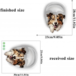 3D multikas Erksad kassi tualettkleebised Armsad loomakoera orava kleebised WC-vannitoa kaunistamiseks Veekindel Sticekr 25*30cm