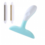 Mini kaasaskantav ebemeeemaldusriiete fuzz kangapardel villase mantli jaoks vaipade lemmikloomade karvade eemaldaja karusnaha puhastushari villarull roosa