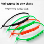 Talvine elektriauto libisemisvastane kett: paksendatud nailon, kulumiskindel ja lumega libisemisvastane. punane