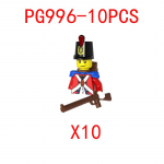 S&otilde;jalised ehitusklotsid Keskaegsed s&otilde;durifiguurid Kingitused Relv P&uuml;stol Keiserlik merev&auml;gi Mini klotsid Laste m&auml;nguasi T&auml;ielikult tr&uuml;kitud keha