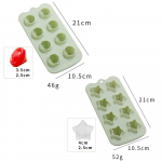 8 restiga j&auml;&auml;toiduvorm hiiglaslik Jumbo rombusega toidukvaliteediga j&auml;&auml;alus vormi toidukvaliteediga korduvkasutatav j&auml;&auml;masin j&auml;&auml;kuubikualus Diamond roosa