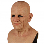 Halloweeni lateksist vanamehe n&auml;okate Vanema vanamehe peakatted maskeraadiks Halloweeni peakatted Prop Assorted Color