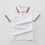 Laste polos&auml;rk: L&uuml;hikeste varrukatega puuvillane vormiriietus p&otilde;hikooli ja p&otilde;hikooli jaoks &ndash; valge v&otilde;i sinine (Suurused 100-190) Size 120cm