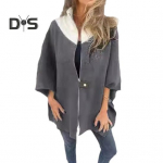 Lady Spring s&uuml;gismantli alus krae T&otilde;mblukk Sulgemine Lahtine 3/4 varrukad jakk Cardiagn Colorblock Igap&auml;evane kandmine Peod Kontori topp M kaamel