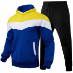 S&uuml;gistalvine dressi&uuml;likond Meeste lapiline kapuutsiga 2-osalised komplektid Meeste komplektid &Uuml;likond Meeste Fliis Sport-Hoodie Dressip&uuml;ksid Kaheosalised komplektid M punane