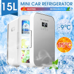 DC12-24V/AC220V Kodu-/autok&uuml;lmik Kahe s&uuml;damikuga k&uuml;lmutusk&uuml;ttega toit, puuviljade s&auml;ilitamine, k&uuml;lmik jahuti 55 W kodureisiks telkimiseks 15 l Single Core