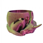 Draakoni l&otilde;ngakauss L&otilde;ngakauss 3D-prinditud l&otilde;ngahoidja Kudumine Heegeldamine Draakoni kauss Draakoni dekoor L&otilde;ngaorganisaator One Size lilla