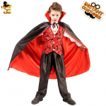 Halloweeni Vampiiri Kost&uuml;&uuml;m Poistele - Maskeraadi-, Cosplay- ja Lavastus&uuml;likond EE149, M, Suitable for children aged 7-9