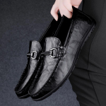 Mood 2024 Uued Disainer Meeste Kingad Moodsad Meeste Mokassiinid Meeste Nahast Slip-on Klassikalised Kingad Pehme Tald Mugav Mokassiin Vabaaja Kingad 38 hall v&auml;rv