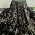 Sillerdav l&auml;ikiv kalakaalukangas Laser-sequins Glitter kangas isetegemiseks laudlina r&otilde;ivaste pulmapeo taustakaunistusriie 50X150CM