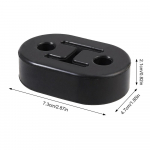 Auto v&auml;ljalasketoru riputus universaalid auto v&auml;ljalasketoru kummist kinnitus v&auml;ljalaske isolaator summuti riidepuu s&otilde;iduki v&auml;ljalasketoru kinnitus must