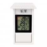 -20℃~ 50℃ Sise- ja v&auml;listingimustes Max Min Koduaia Kasvuhoone jaoks LCD Elektrooniline Termomeeter N&auml;idik Ilmaandur Digitaalne Kuvamiskuva White