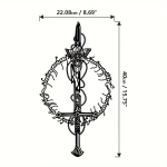 Maagiline kuningriik metallist seinakunst M&uuml;stiline s&otilde;rmuskuningas Teema Kodukontor Rauakunst Kingi talle majapidamine Magic Kingdom M&uuml;stiline kuningas must