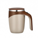 304 roostevabast terasest kruus Lazy Coffee Segamistops Automaatne segamistass Magnetiline p&ouml;&ouml;rlev elektriline piimatass 301-400ml
