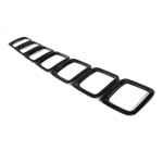 ABS-auto esiv&otilde;re kaunistusr&otilde;nga kattekleebised Jeep Compassi 2017-2020 Up auto v&auml;listarvikutele must