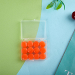 12 tk Silikoonist K&otilde;rvatropid Korduvkasutatavad Silikoonist Vaha K&otilde;rvatropid Ujumine Vormitavad K&otilde;rvatropid M&uuml;ra V&auml;hendamine T&uuml;histamine Magamine Kaitse oranž