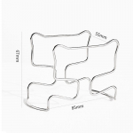 Roostevabast terasest korduvkasutatav hoidik Jaapani stiilis &uuml;hekordselt kasutatavate k&otilde;rvadega tilgakottidele, kohvitassile, tilgutuskorvid, filterpaberkotihoidik h&otilde;be