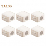 6 tk magnetkaabliklambrid, t&auml;iustatud kleepuv traadihoidik laua &ouml;&ouml;kapi autojuhtmete hoidiku jaoks Kodukontori kaabliklamber telefoni USB jaoks 6pcs must