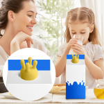 3D-printimise l&uuml;psja t&ouml;&ouml;riista piimapudeli kork, loominguline pudelikork, naljakas ja humoorikas pudelikork, piimajuht One Size must