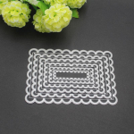 Isetehtud l&otilde;iketerad Scrapbook Metallist s&ouml;&ouml;vitusl&otilde;iketera Mitmekihiline pitsiline &otilde;nnitluskaart S&uuml;sinikterasest reljeeftr&uuml;kivorm