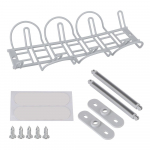 Kleepuv traatjuhe toiteriba korraldaja riiul Tugev rippuv pistikupesa hoiurest laua all kaablihaldusalus hall v&auml;rv