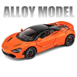 1:24 McLaren 720S Sulamist Vormelauto Mudel Valatud Metallist Sportauto Mudel Simulatsioon Heli ja Valgus Kollektsiooni Kaunistused Laste M&auml;nguasjad Poiste Kingitus oranž