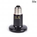 Paksendatud infrapuna keraamiline soojuskiirguse lambipirn roomajate lemmikloomadele 50W