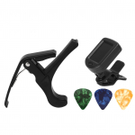 Guitar Capo Pick tuuneri komplekt LED-ekraan Guitar Clear Backlight lugemistarvikute tuuneri komplekt